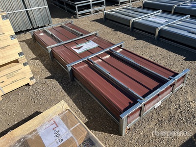 Quantity of (200) KJ K0310G 3 ft x 10 ft Corrugated PPGI Steel Panel (Unused)