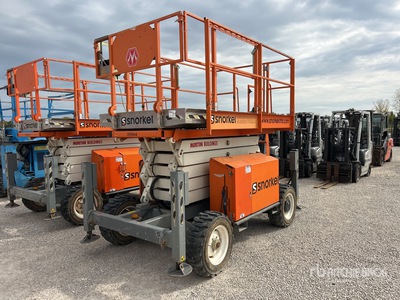 2017 Snorkelift S3370 RT 4x4 Diesel Scissor Lift