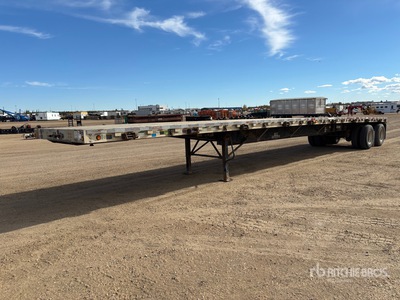 2009 Wilson 48 ft T/A Spread Axle مقطورة مسطحة