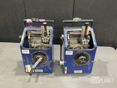 (2) CIM IdentiSys m10HE Embossers