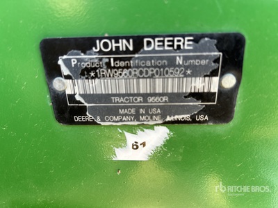 2014 John Deere 9560R Articulated 4WD Tractor