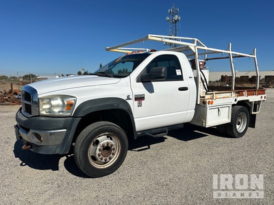 2008 Dodge Ram 4500 Heavy Duty SLT 4x2 Flatbed Truck