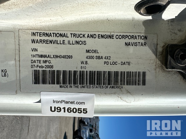 CAMIóN CHASIS 2009 INTERNATIONAL 43004X2