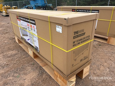 2025 TMG WB9624S 8 ft 24-Drawer Stainless Steel Workbench (Unused)