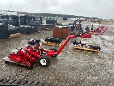 ATV Post Hole Digger Trailer Varios remolque (Inoperable)