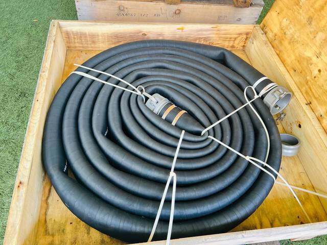 Quantity of (10) 4 in x 50 ft Semi Rigid Fuel/Water Hose w/Camlocks (Unused)