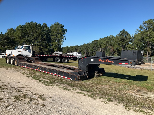 2016 Proline DG55 Tri/A Removable Gooseneck Lowboy Trailer