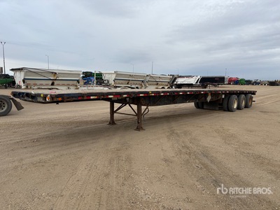 2001 Lode King 53 ft Tri/A Flatbed Trailer