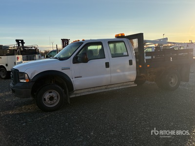 2006 Ford F-350 XL 4x4 Crew Cab Platte vrachtwagen
