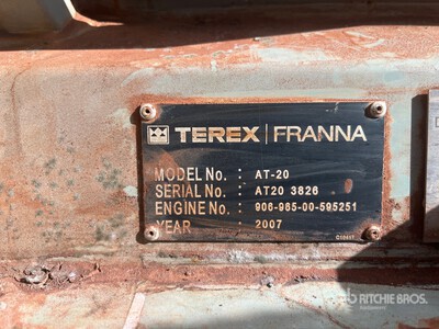 2007 Terex-Franna AT20 20 ton 4x4 Pick-and-Carry Crane
