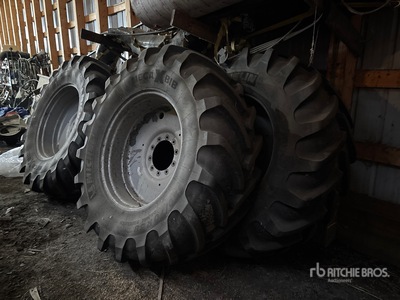 Quantity of (4) Michelin Mega Bib 620/70R38 Tires - Fits Case IH