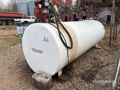 Huge L Steel 1000 gal Steel Diesel Fuel Tank