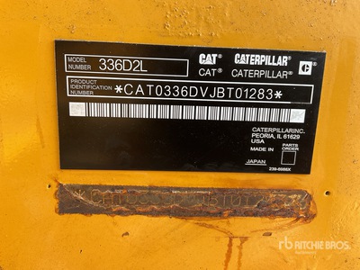 2010 Cat 336D Excavadora de Cadenas