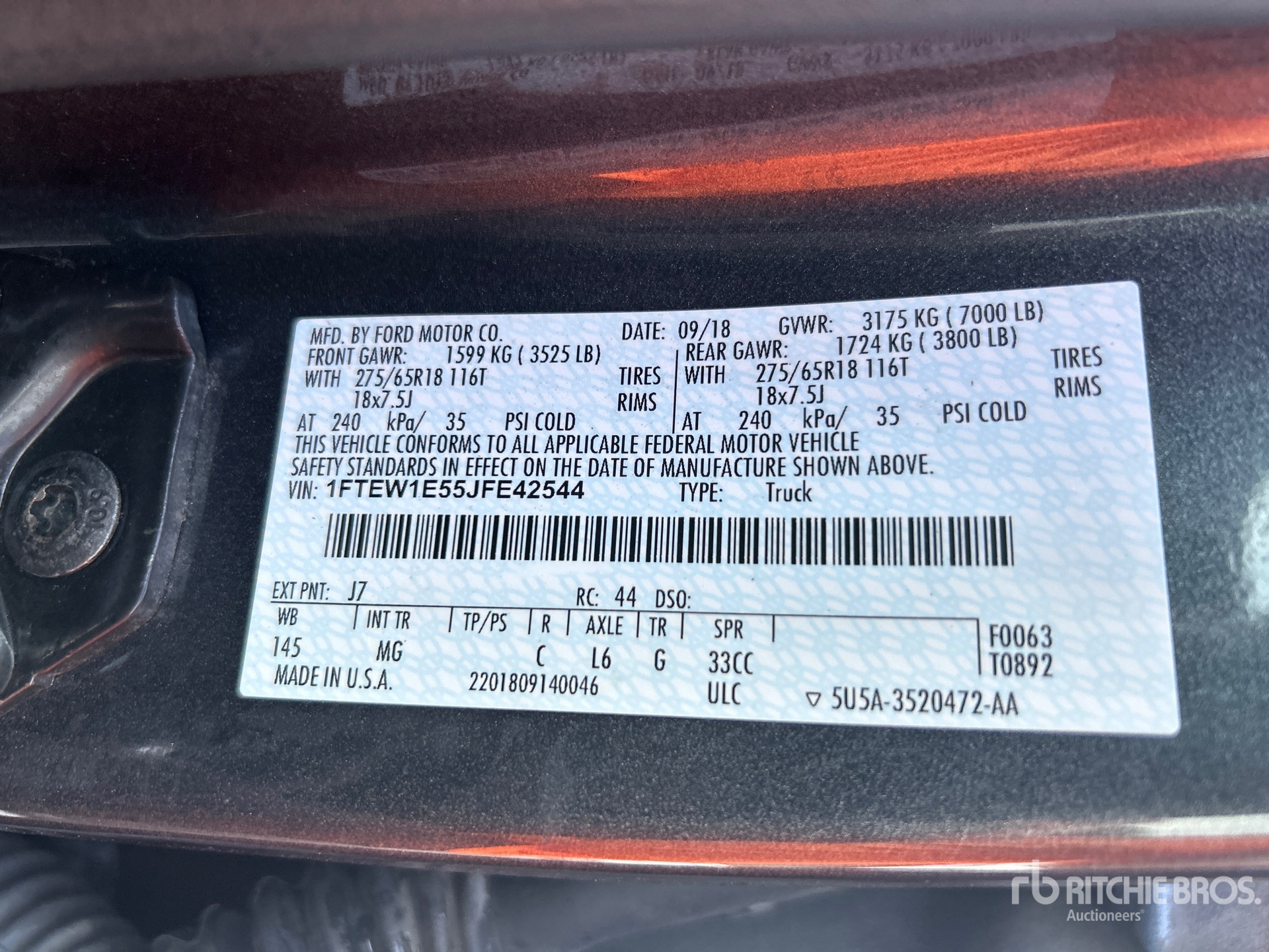 2018 Ford F-150 4x2 Crew Cab Pickup