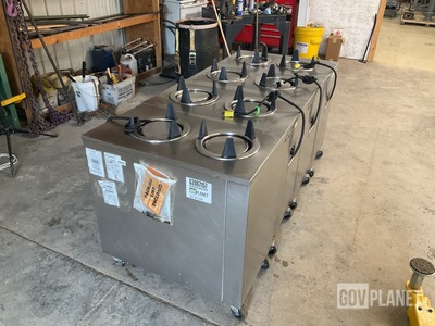 (4) Piper Mobile Dish Dispensers