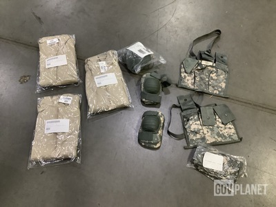 (69) Pairs of Elbow Pads, (100) Bandoleer Ammunition Pouches & Assorted Items