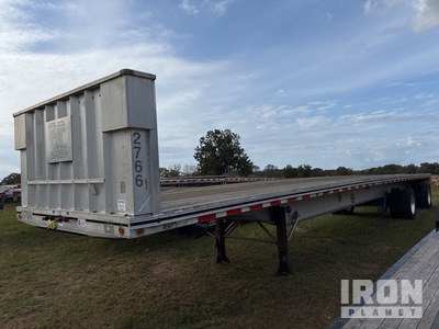 2014 Mac 48 ft T/A Spread Axle Flatbed Trailer