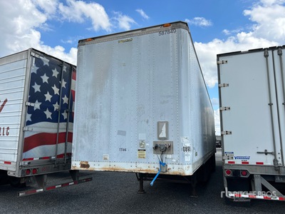1998 Stoughton 45 ft x 102 in Sliding T/A Tool Tralier Van Trailer
