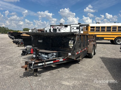 2016 Texas Made 16 ft T/A مقطورة تفريغ خفيفة