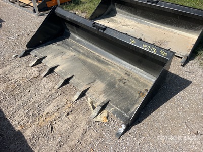 All-Star 78 in Multi-Purpose Low Pro W/Teeth Skid Steer Bucket (Unused)
