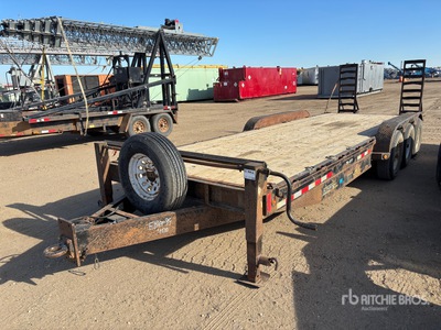 2012 Double A EQ217 22 ft Tri/A Equipment Trailer