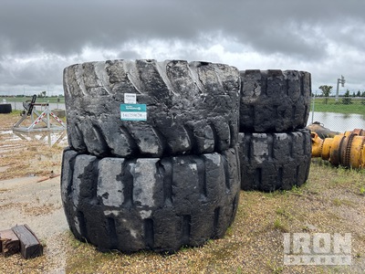 Quantity of (4) 45/65-45 Tires - Fits Cat 992C