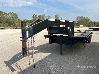 1996 Big Tex 25 ft T/A Gooseneck Equipment Trailer