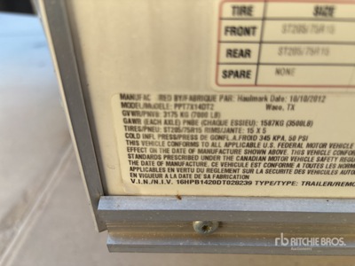 2013 Haulmark T/A Enclosed Trailer