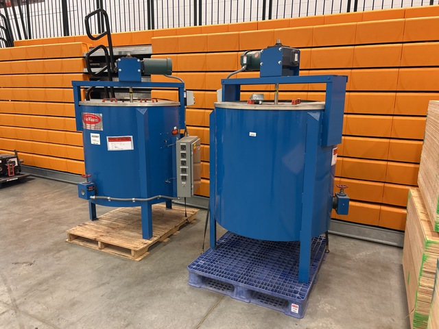 Quantity of (2) Sta-Warm Y150MBWSS Heated Mixing Tanks
