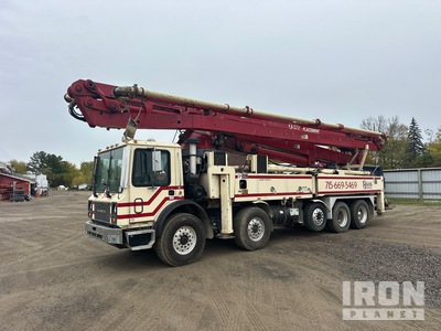 2008 Schwing 2525H-6 S 47 SX 150 ft on 2008 Mack S 45SX 8x4 Twin-Steer Concrete Pump Truck