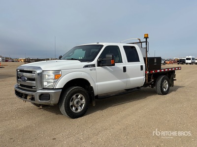 2015 Ford F-350 XLT 4x4 Crew Cab Flatbed Truck