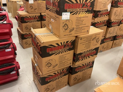 Quantity of (5) Omni Dry AC25R Compact Air Mover (Unused)