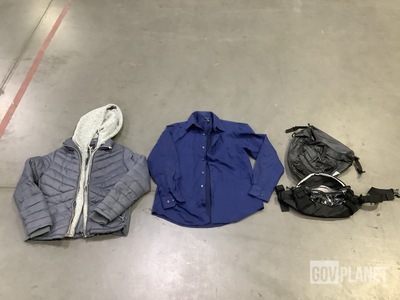 (15) Assorted Men's Coats, (10) Assorted Men's Button-Up Shirts & Assorted Items