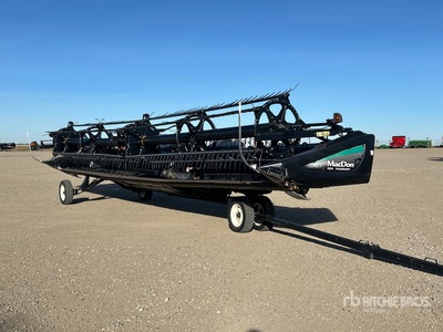 2013 MacDon FD75-S 35 ft Flex Draper رأس الحصادة المجمعة