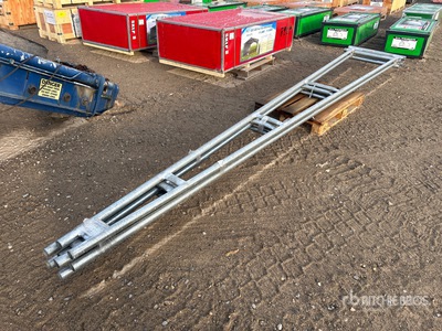 Quantity of (4) 18 Ft Construction Fence Gate Varios, tienda, almacen, consumidor (Unused)