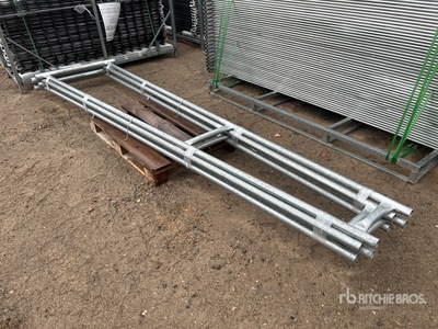 Quantity of (4) 12 Ft Fence Gate (Unused)