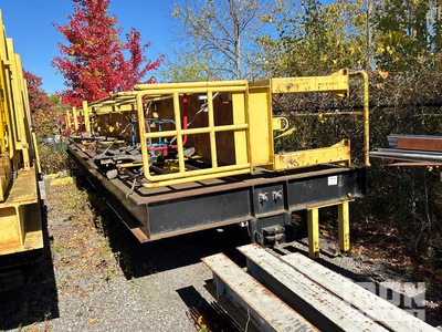 Custom Built Rigid Rail Installation Cart Vagon de ferrocarril
