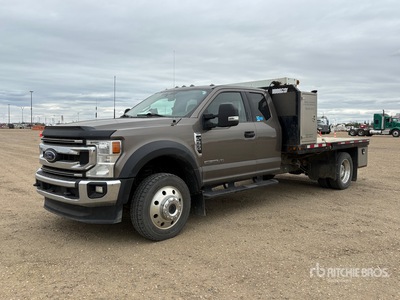 2022 Ford F-550 XLT XLT 4x4 Extended Cab Flatbed Truck