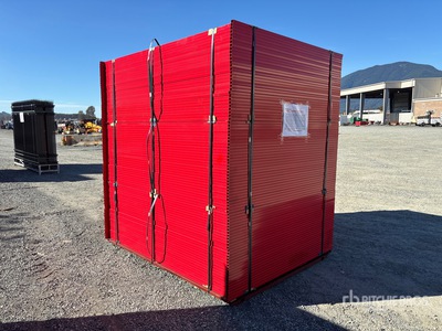 Quantity of (90) Canex 8 ft x 6 ft Powder Coated Site Fence (Unused)