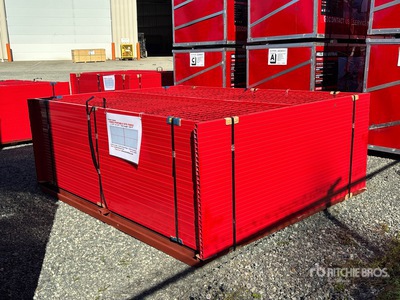 Quantity of (30) Canex 8 ft x 6 ft Powder Coated Site Fence (Unused)