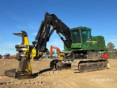2008 John Deere 909J Leveling Track Feller Buncher