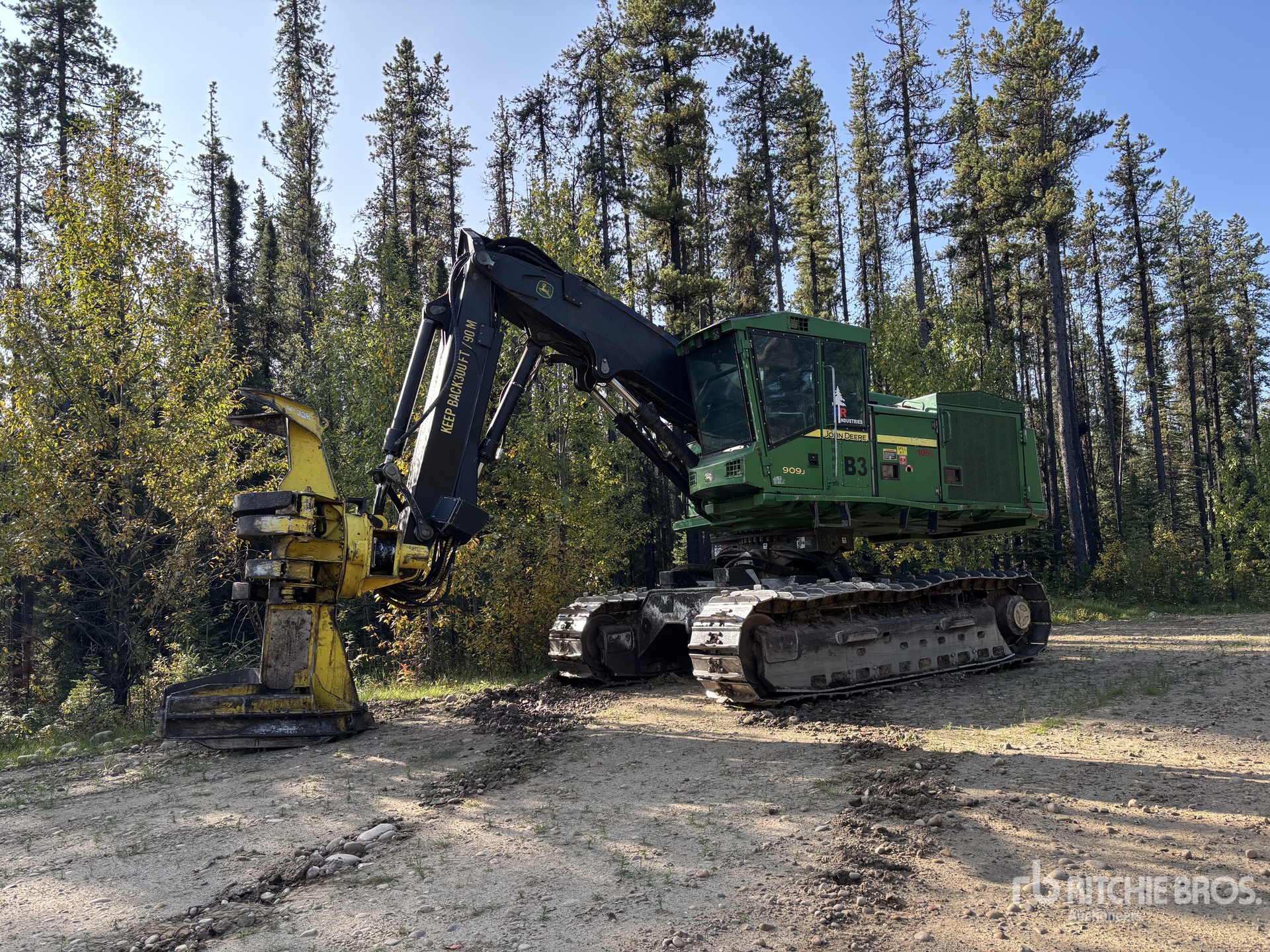 2008 John Deere 909J Leveling Track Feller Buncher