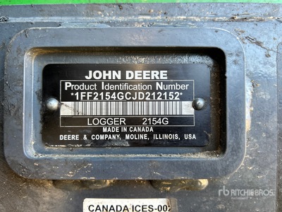 2018 John Deere 2154G Processor