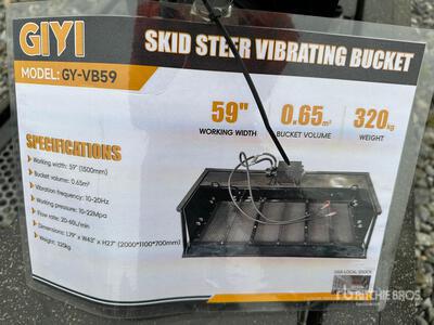 2025 GIYI GY-VB59 1500 mm Skid Steer Screening Bucket
