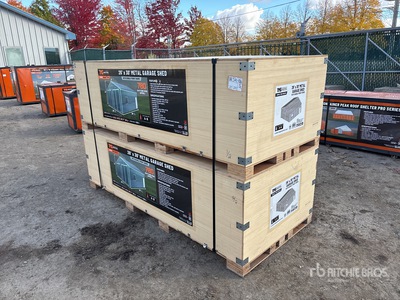 TMG MS2630 26 ft x 30 ft Metal Garage Abri (Unused)