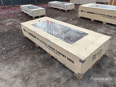 TMG MSC2020F 20 ft x 20 ft Metal Carport Shed (Unused)
