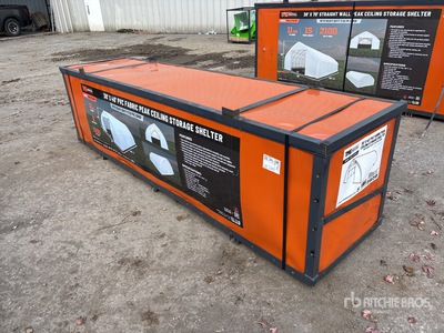 TMG ST3040V 30 ft x 40 ft x 15 ft Peak Ceiling Storage Building (Unused)