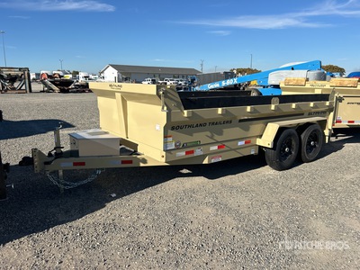 2026 Southland SL714-14K 14 ft T/A Rimorchio Leggero Ribaltabile