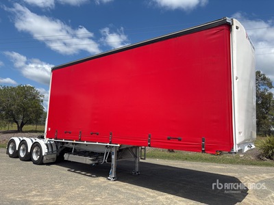 2023 Krueger 7.2 m Tri/A B-Double Lead Curtain Side Trailer