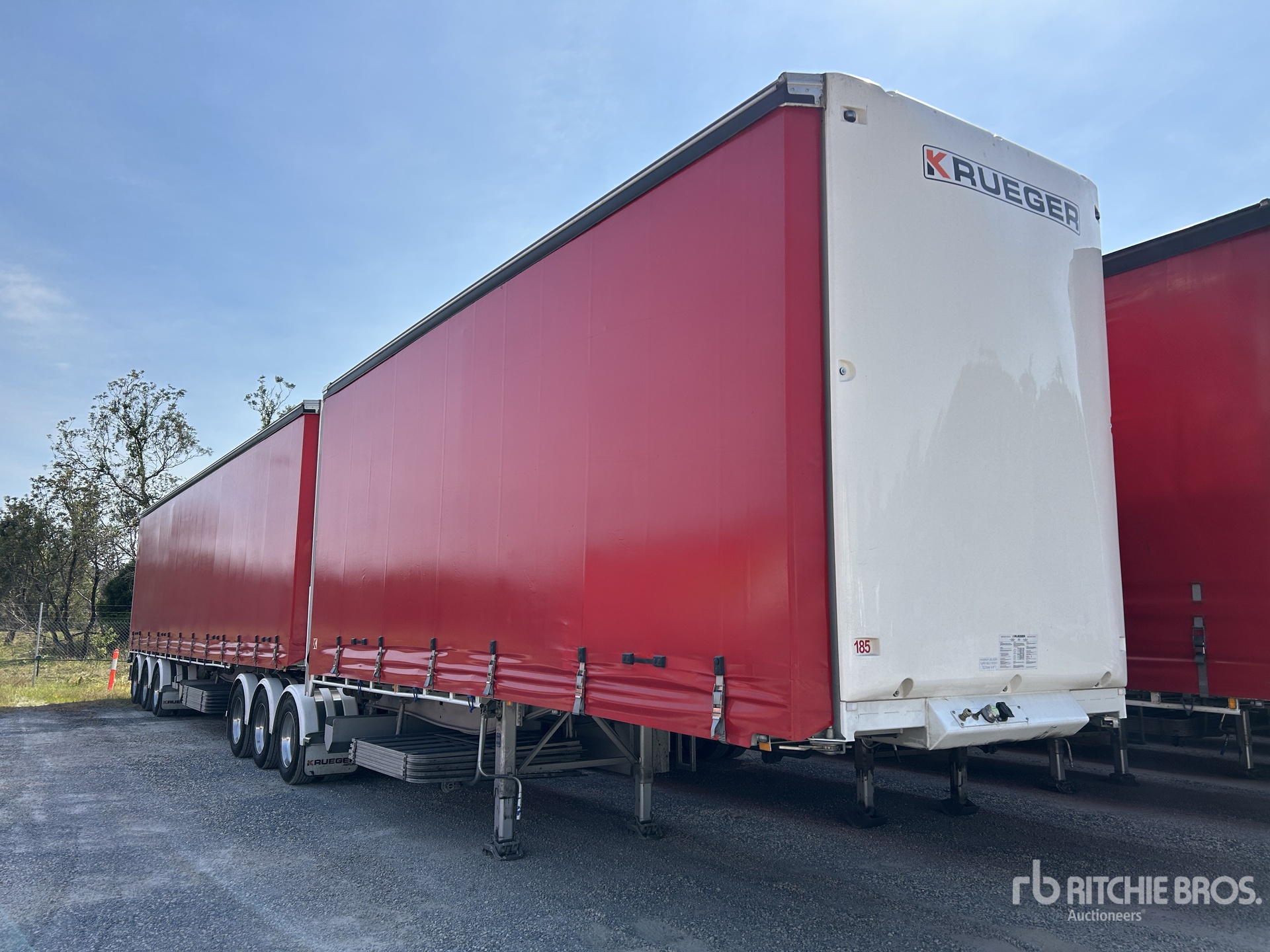 2024 Krueger Tri/A B-Double Lead Rimorchio centinato